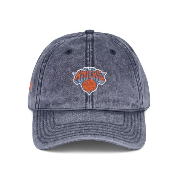 New York Knicks Embroidered Logo on Vintage Cap - Image 16