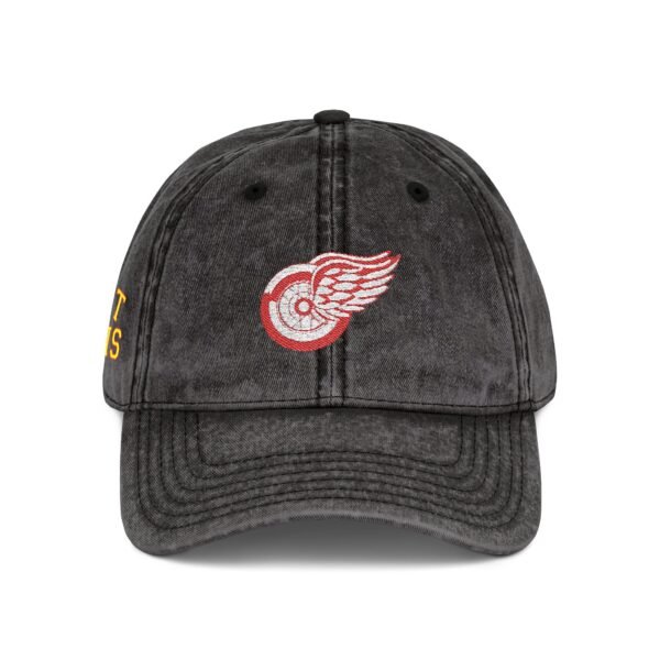Detroit Red Wings Embroidered Logo on Vintage Cap - Image 12