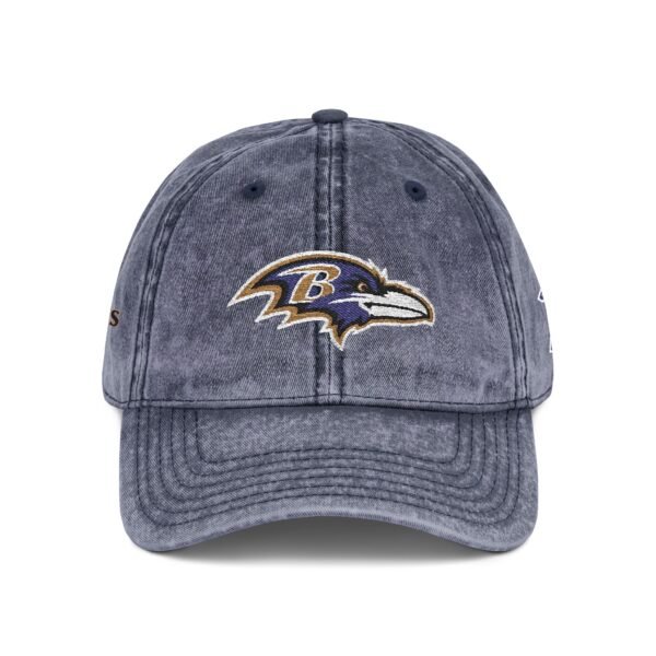 Baltimore Ravens Embroidered Logo on Vintage Cap - Image 12