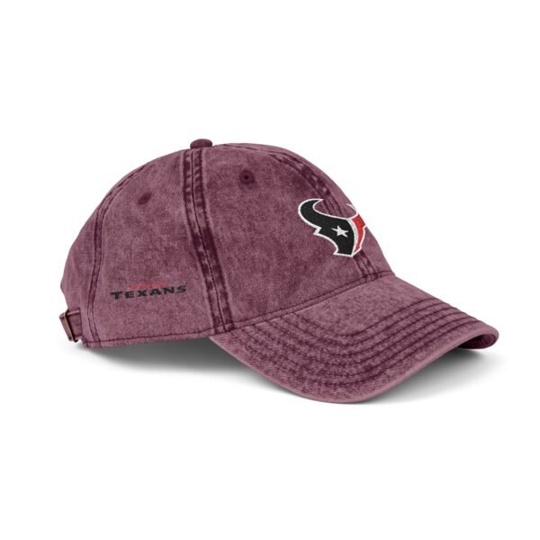 Houston Texans Embroidered Logo on Vintage Cap - Image 22