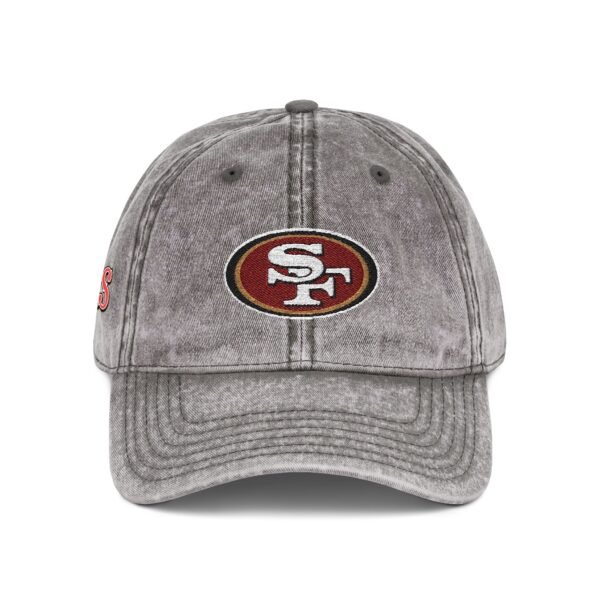 San Francisco 49ers Embroidered Logo on Vintage Cap