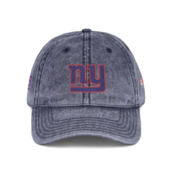 New York Giants Embroidered Logo on Vintage Cap - Image 8