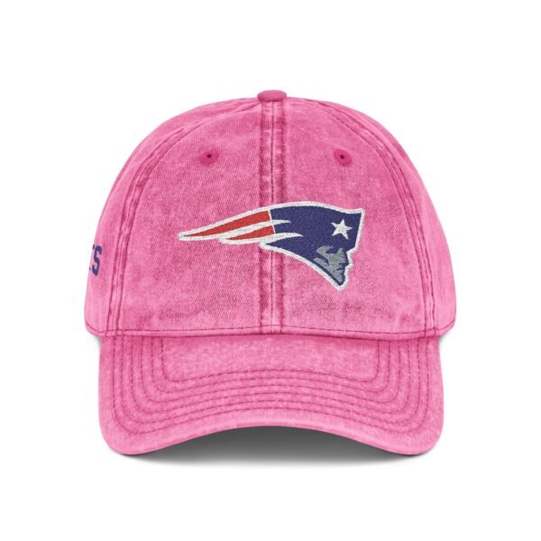 New England Patriots Embroidered Logo on Vintage Cap - Image 20