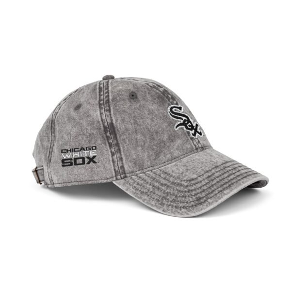 Chicago White Sox Embroidered Logo on Vintage Cap - Image 3