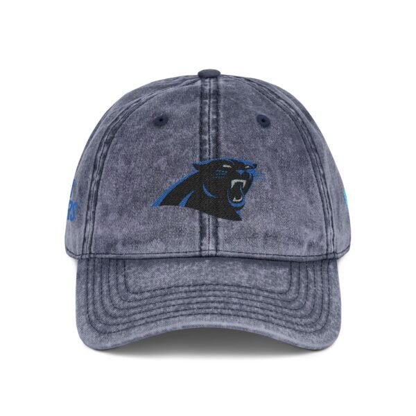 Carolina Panthers Embroidered Logo on Vintage Cap - Image 8