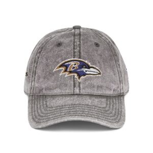 Baltimore Ravens Embroidered Logo on Vintage Cap