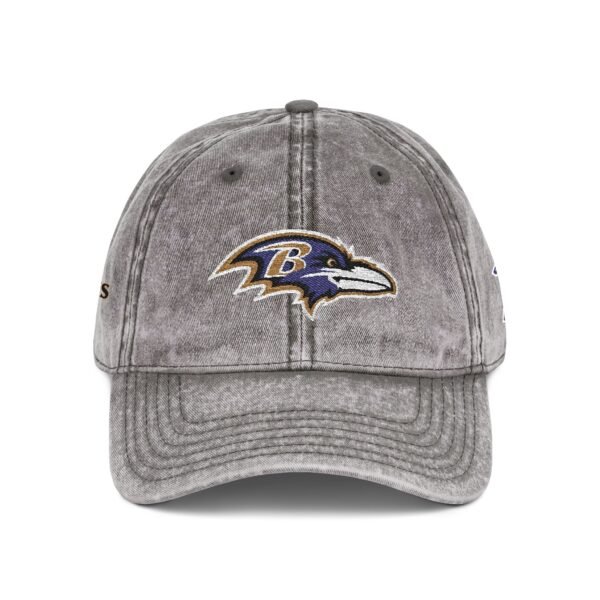 Baltimore Ravens Embroidered Logo on Vintage Cap