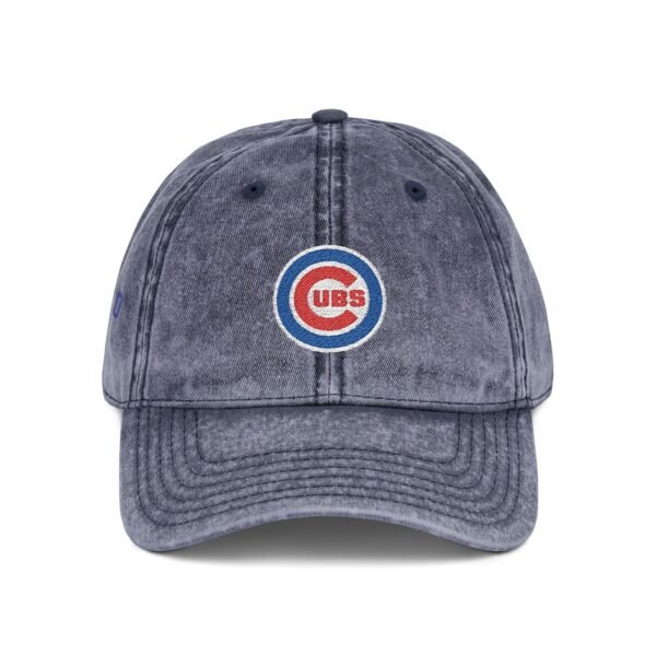 Chicago Cubs Embroidered Logo on Vintage Cap - Image 16