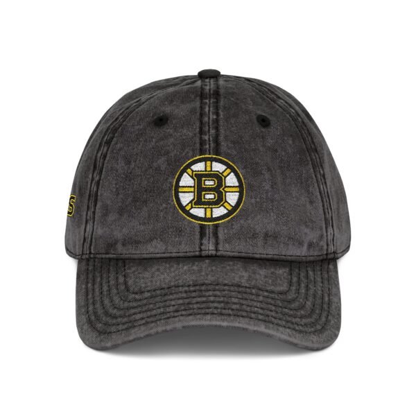 Boston Bruins Embroidered Logo on Vintage Cap - Image 12