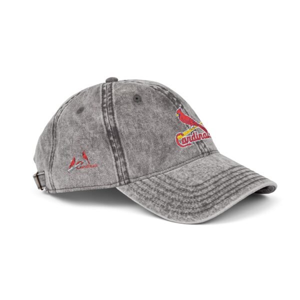 St. Louis Cardinals Embroidered Logo on Vintage Cap - Image 3