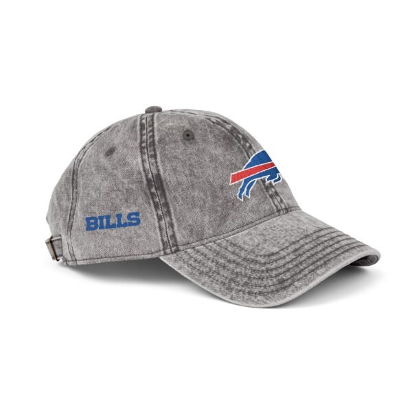 Buffalo Bills Embroidered Logo on Vintage Cap - Image 3