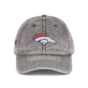 Denver Broncos Embroidered Logo on Vintage Cap