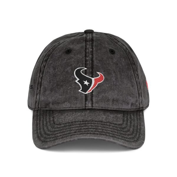 Houston Texans Embroidered Logo on Vintage Cap - Image 8