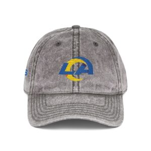 Los Angeles Rams Embroidered Logo on Vintage Cap