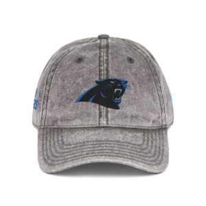 Carolina Panthers Embroidered Logo on Vintage Cap