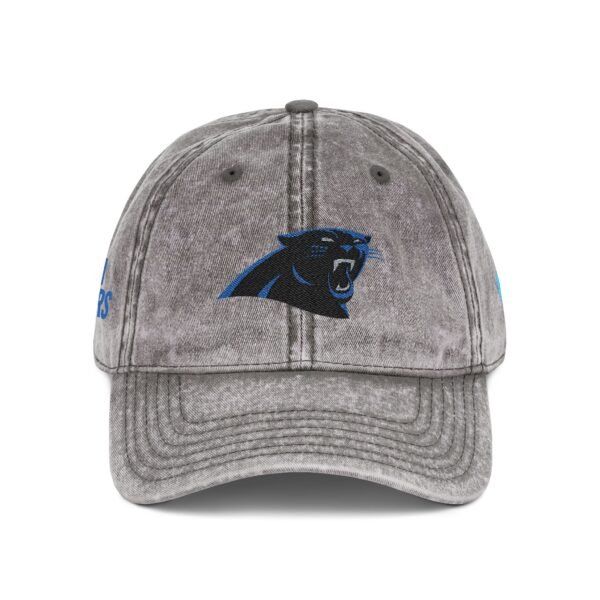 Carolina Panthers Embroidered Logo on Vintage Cap
