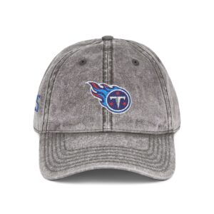 Tennessee Titans Embroidered Logo on Vintage Cap