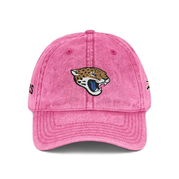 Jacksonville Jaguars Embroidered Logo on Vintage Cap - Image 12
