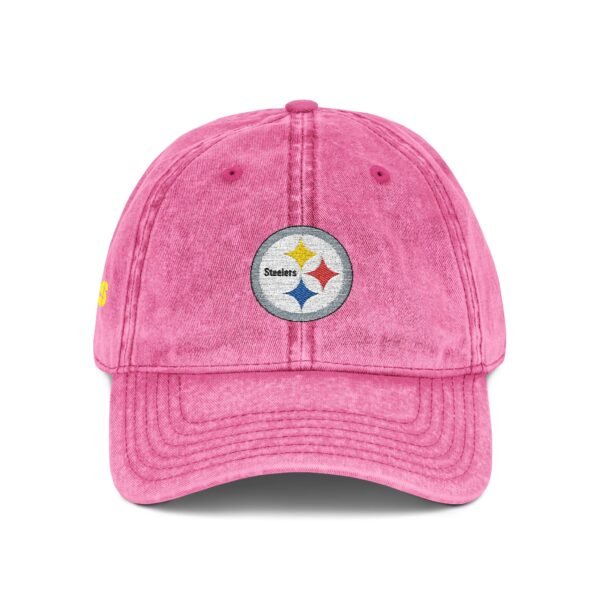 Pittsburgh Steelers Embroidered Logo on Vintage Cap - Image 12
