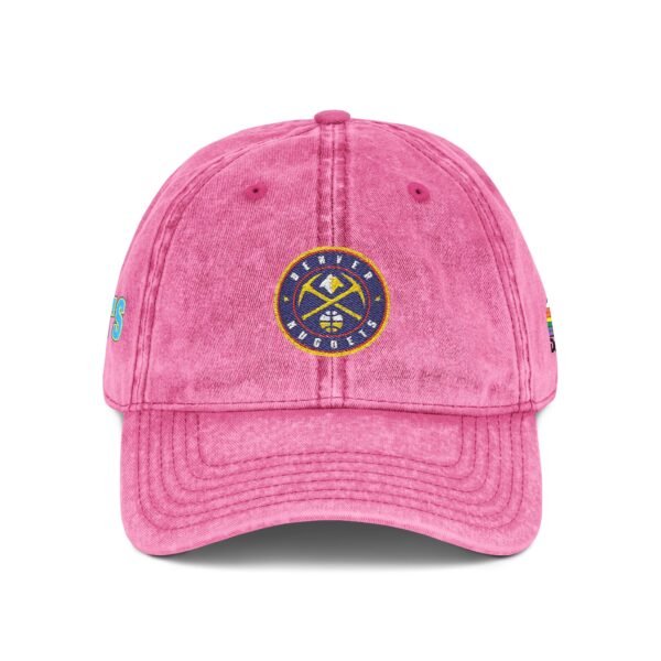 Denver Nuggets Embroidered Logo on Vintage Cap - Image 8