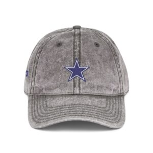 Dallas Cowboys Embroidered Logo on Vintage Cap