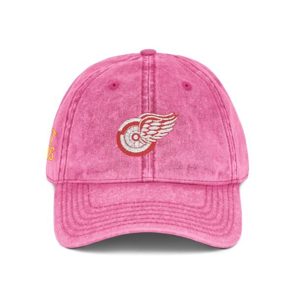 Detroit Red Wings Embroidered Logo on Vintage Cap - Image 8