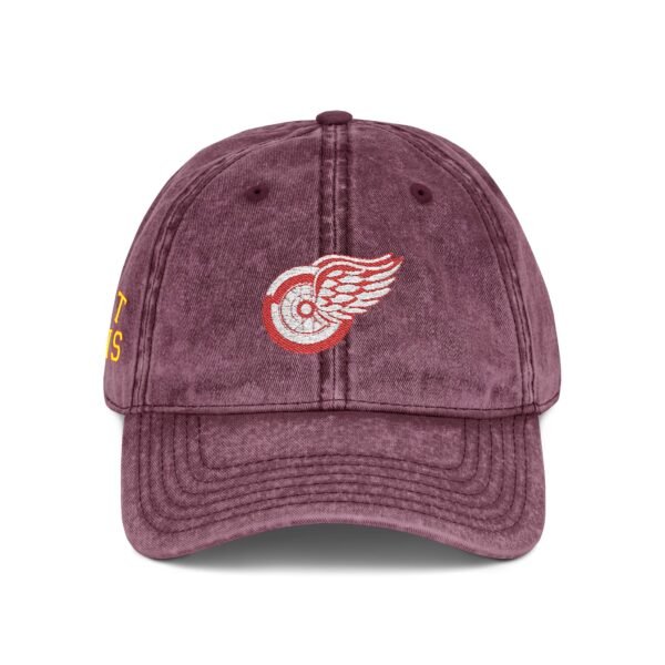 Detroit Red Wings Embroidered Logo on Vintage Cap - Image 20