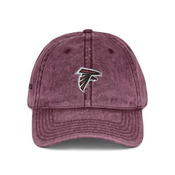 Atlanta Falcons Embroidered Logo on Vintage Cap - Image 12
