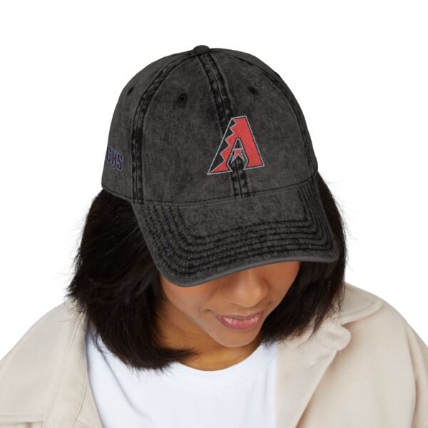Arizona Diamondbacks Embroidered Logo on Vintage Cap - Image 19