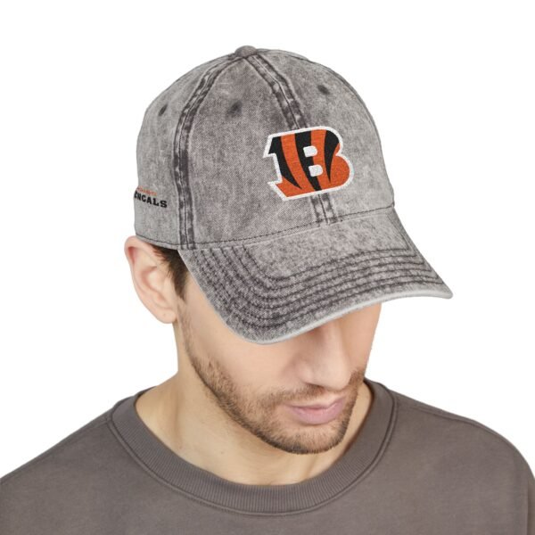 Cincinnati Bengals Embroidered Logo on Vintage Cap - Image 7