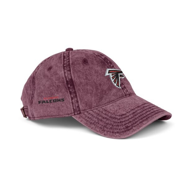 Atlanta Falcons Embroidered Logo on Vintage Cap - Image 14