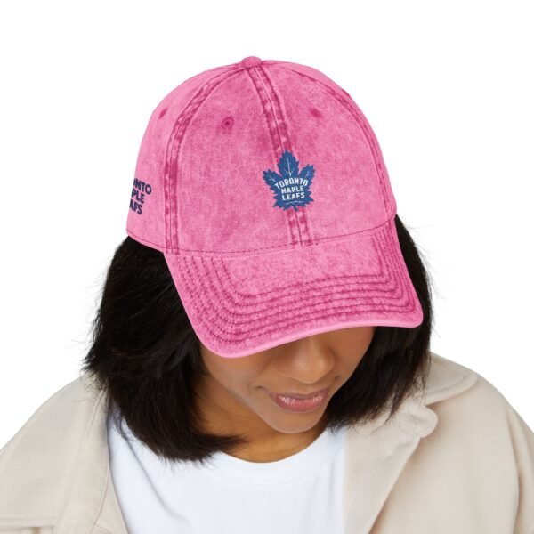 Toronto Maple Leafs Embroidered Logo on Vintage Cap - Image 11