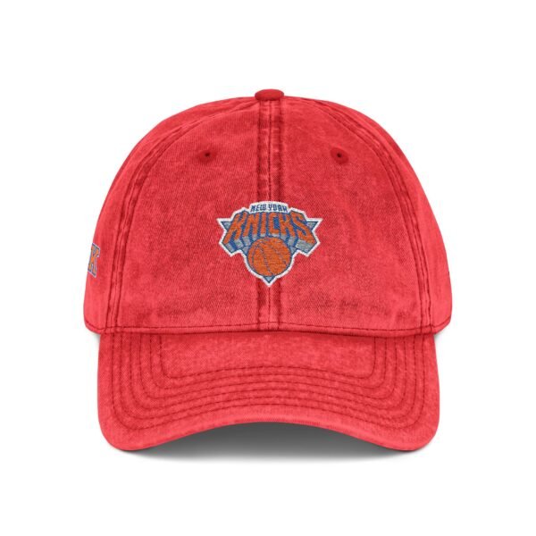 New York Knicks Embroidered Logo on Vintage Cap - Image 12
