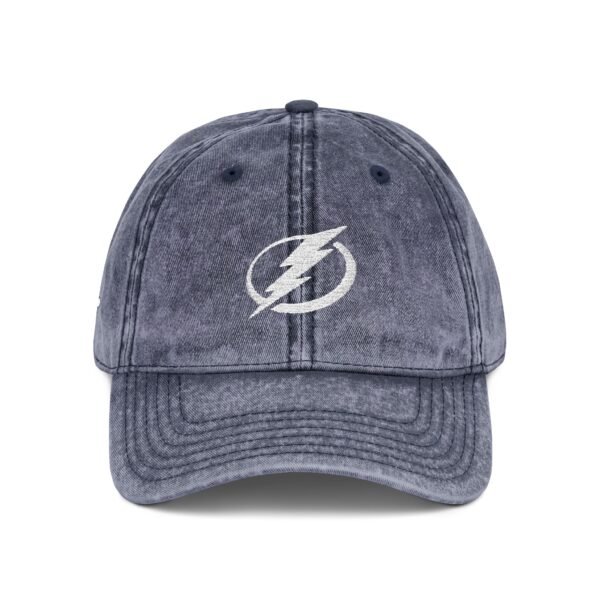 Tampa Bay Lightning Embroidered Logo on Vintage Cap - Image 12