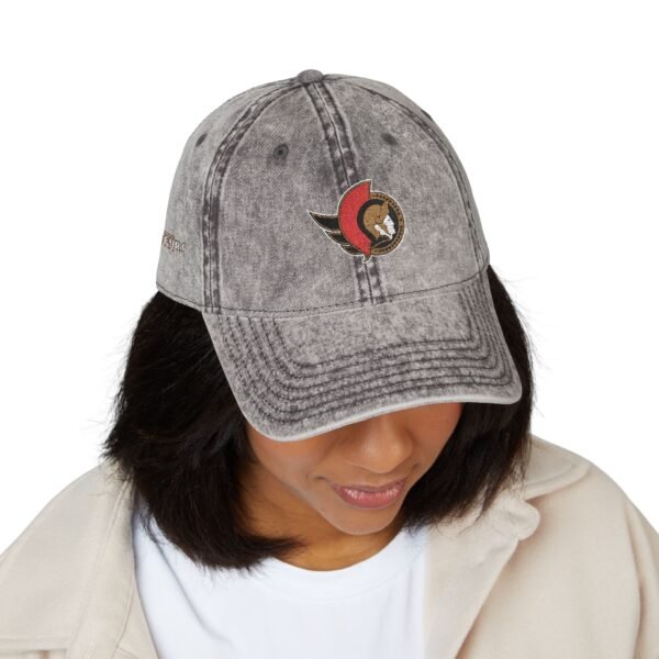 Ottawa Senators Embroidered Logo on Vintage Cap - Image 4