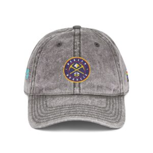 Denver Nuggets Embroidered Logo on Vintage Cap