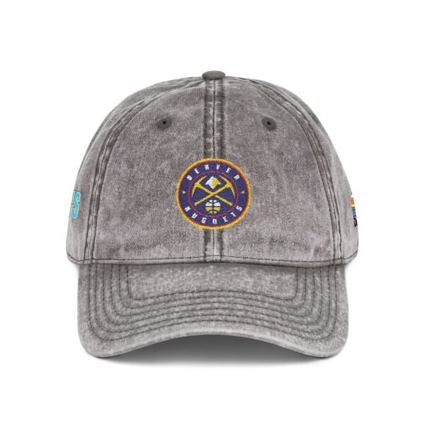 Denver Nuggets Embroidered Logo on Vintage Cap