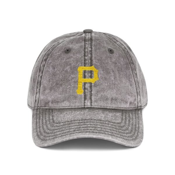 Pittsburgh Pirates Embroidered Logo on Vintage Cap