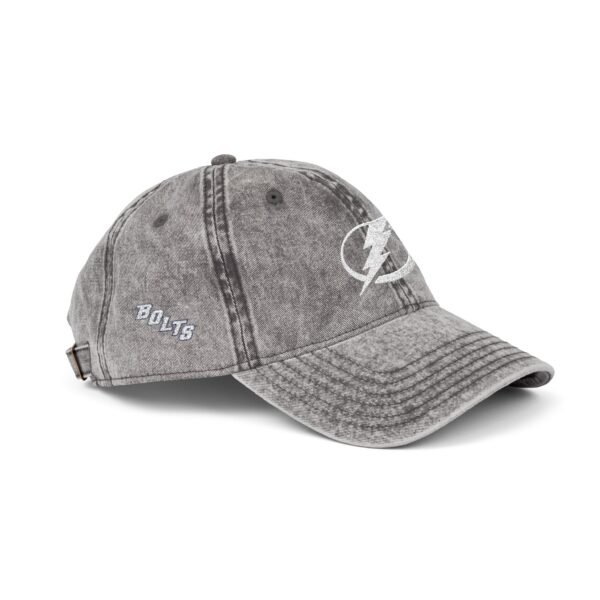 Tampa Bay Lightning Embroidered Logo on Vintage Cap - Image 3