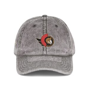 Ottawa Senators Embroidered Logo on Vintage Cap