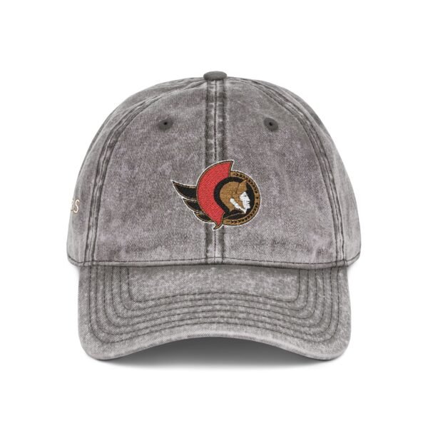 Ottawa Senators Embroidered Logo on Vintage Cap