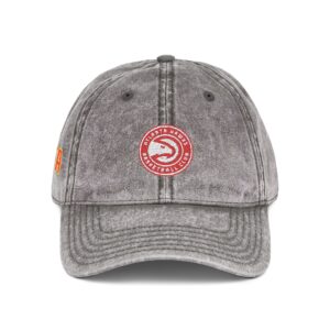 Atlanta Hawks Embroidered Logo on Vintage Cap