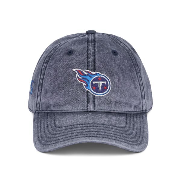 Tennessee Titans Embroidered Logo on Vintage Cap - Image 8