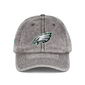 Philadelphia Eagles Embroidered Logo on Vintage Cap