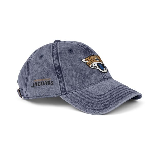 Jacksonville Jaguars Embroidered Logo on Vintage Cap - Image 10