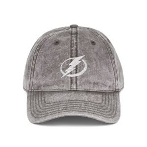 Tampa Bay Lightning Embroidered Logo on Vintage Cap