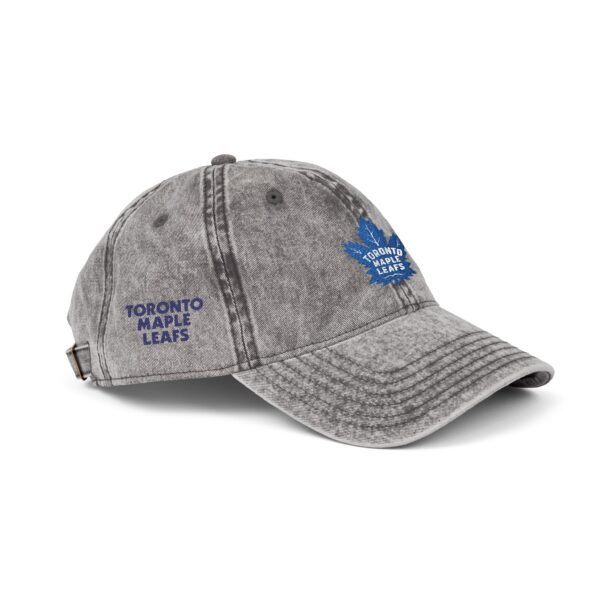 Toronto Maple Leafs Embroidered Logo on Vintage Cap - Image 3