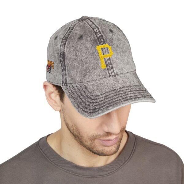 Pittsburgh Pirates Embroidered Logo on Vintage Cap - Image 7