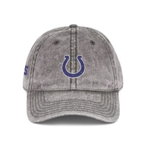 Indianapolis Colts Embroidered Logo on Vintage Cap