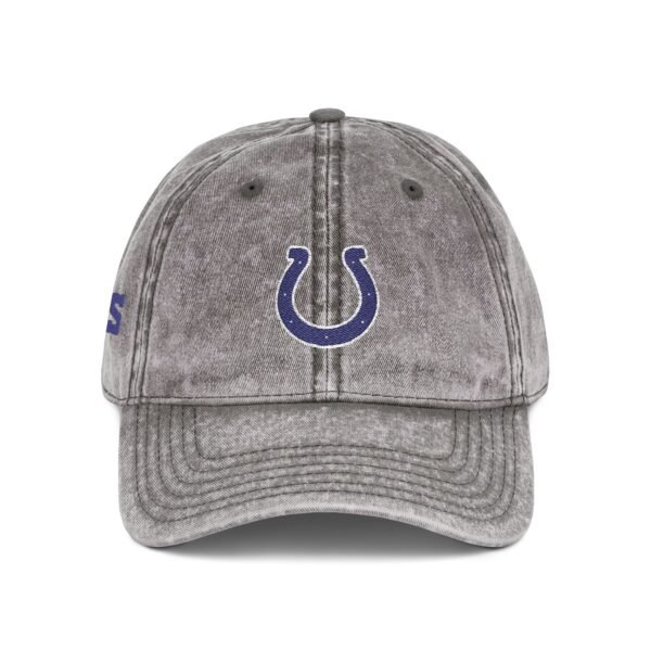 Indianapolis Colts Embroidered Logo on Vintage Cap